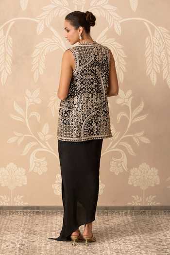 Ridhi Mehra Aaina Embroidered Jacket Skirt Set 