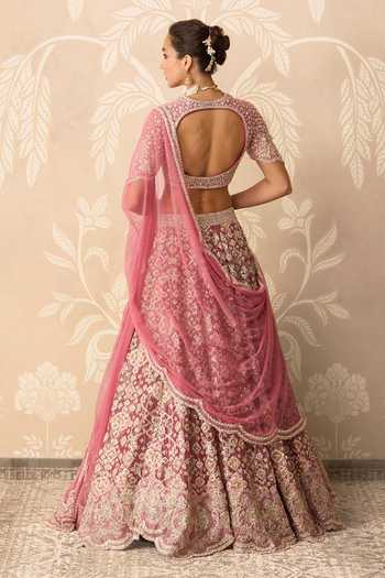 Ridhi Mehra Tissue Embroidered Lehenga Set 