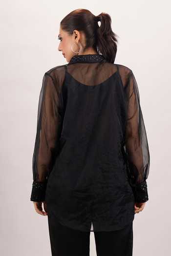 Naintara Bajaj 3D Embroidered Shirt & Pant Set