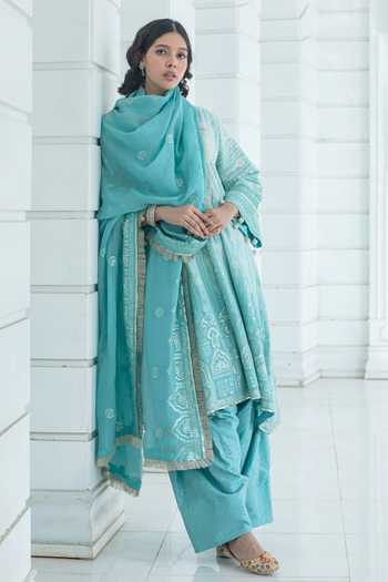 Monk & Mei By Sonia Anand Melody Chikankari Kurta Salwar Set