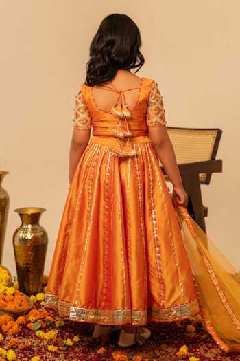 Pomcha Jaipur Gota Patti Work Lehenga Set 