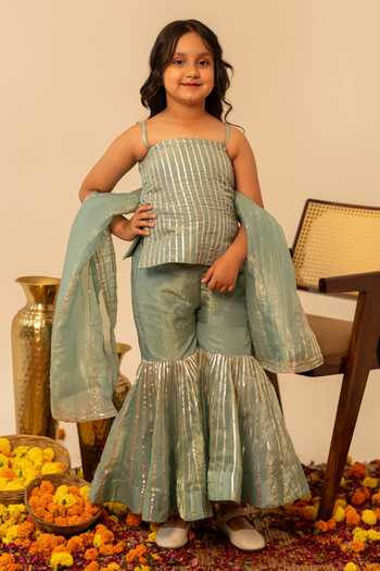 Pomcha Jaipur Gota Patti Work Kurta Set 