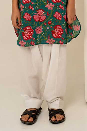 Buy Pomcha Jaipur Green Cotton Hand Block Print Kurta Set Online at Aza Fashions Buy_Pomcha Jaipur_Green Cotton Hand Block Print Kurta Set _Online_at_Aza_Fashions