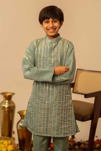 Pomcha Jaipur Gota Patti Work Kurta Set 