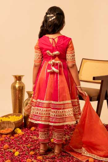 Pomcha Jaipur Embroidered Anarkali Set 