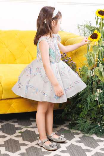 Buy_The Lush Affair_White Silk, Cotton, Satin, Tulle Alina Dress 