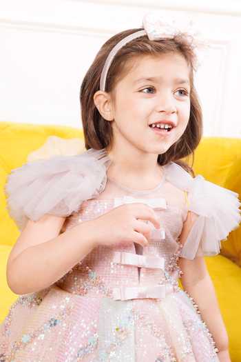 Buy The Lush Affair Pink Cotton, Tulle Caroline Sequin Dress Online at Aza Fashions Buy_The Lush Affair_Pink Cotton, Tulle Caroline Sequin Dress _Online_at_Aza_Fashions