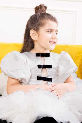 Shop The Lush Affair White Cotton, Satin, Tulle Layered Party Dress Online at Aza Fashions Shop_The Lush Affair_White Cotton, Satin, Tulle Layered Party Dress _Online_at_Aza_Fashions