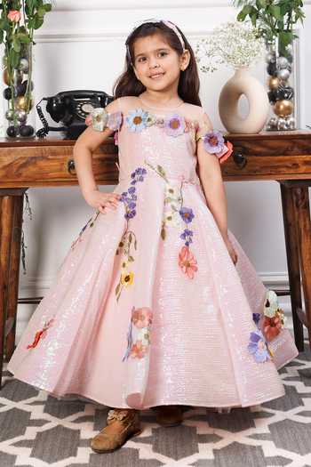 The Lush Affair Lily Floral Embroidered Gown 