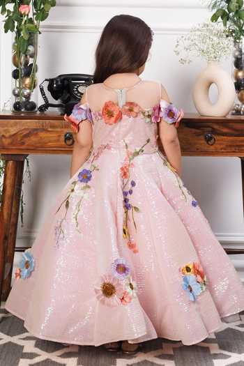 The Lush Affair Lily Floral Embroidered Gown 