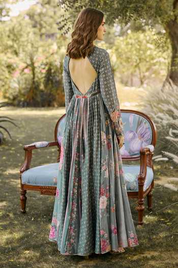 Ridhi Mehra Camellia Print Anarkali Set 