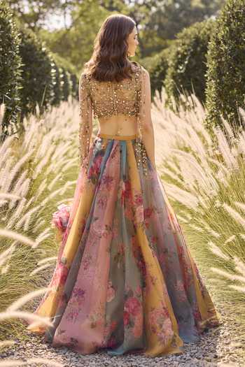 Ridhi Mehra Grace Print Lehenga & Blouse Set 