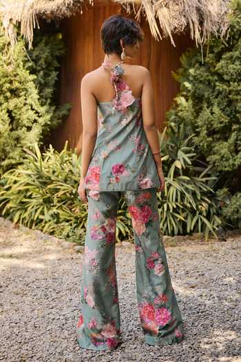 Ridhi Mehra Irene Floral Print Jacket & Pant Set 