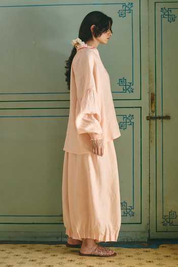 Shop Nirvanaa Noor Lola Collared Top & Pant Set 