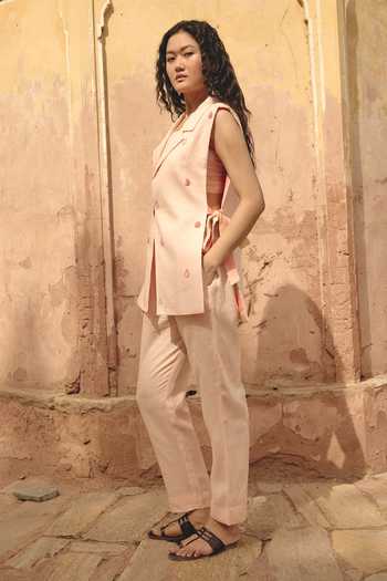 Shop Nirvanaa Torie Eda Embroidered Top & Pant Set 