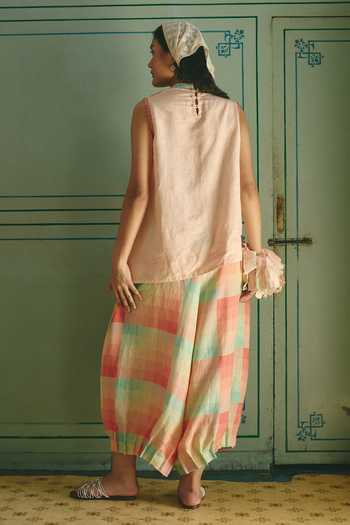 Shop Nirvanaa Lauren Lola Pleated Top & Pant Set 