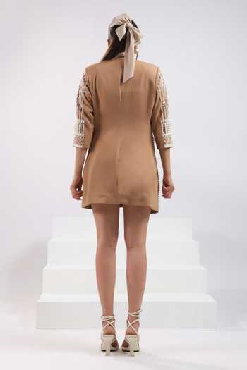 ASHNA VASWANI Pearl Embellished Dress 
