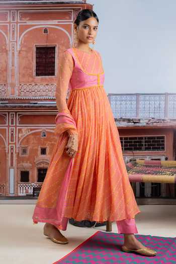BAISE GABA Roopsa Embellished Koti Jacket & Anarkali Set