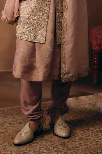 MUKTI AND KAVITH CASA Pink Brocade, Tissue, Silk, Organza Classic Heritage Sherwani Set Online at Aza Fashions MUKTI AND KAVITH CASA_Pink Brocade, Tissue, Silk, Organza Classic Heritage Sherwani Set _Online_at_Aza_Fashions