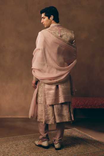MUKTI AND KAVITH CASA Classic Heritage Brocade Sherwani Set 