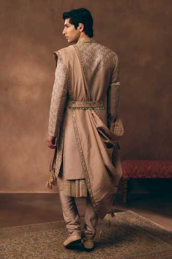 MUKTI AND KAVITH CASA Elegant Embellished Sherwani Set 