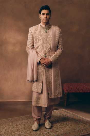MUKTI AND KAVITH CASA Timeless Embroidered Sherwani Set 