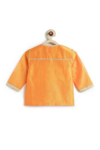 Buy Tiber Taber Orange Chanderi Marigold Embroidered Kurta And Dhoti Pant Set Online at Aza Fashions Buy_Tiber Taber_Orange Chanderi Marigold Embroidered Kurta And Dhoti Pant Set _Online_at_Aza_Fashions