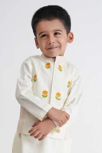 Tiber Taber Embroidered Cotton Bundi