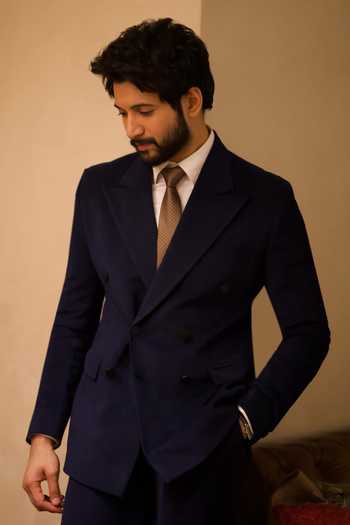 Philocaly Riley Corduroy Double Breasted Blazer 