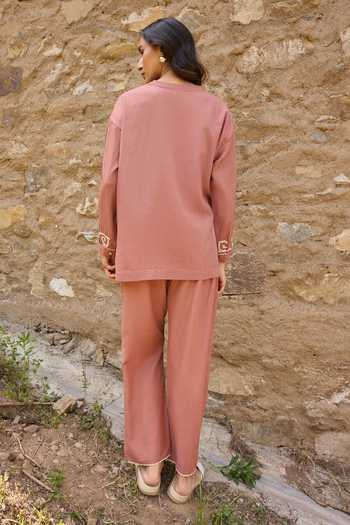 Ayaka Hand Embroidered Top With Pant 