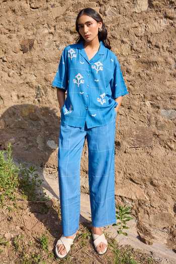 Ayaka Hand Embroidered Shirt With Trouser 