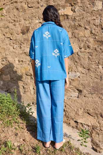 Ayaka Hand Embroidered Shirt With Trouser 