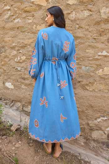 Ayaka Hand Embroidered Organic Cotton Dress 