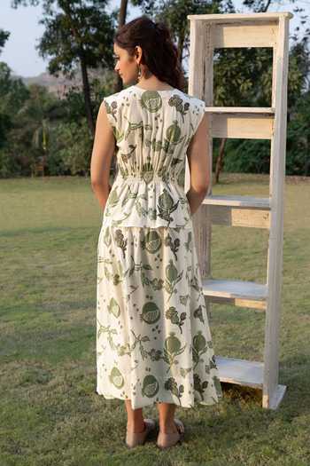 Akashi Clothing Hand Block Print Dress 