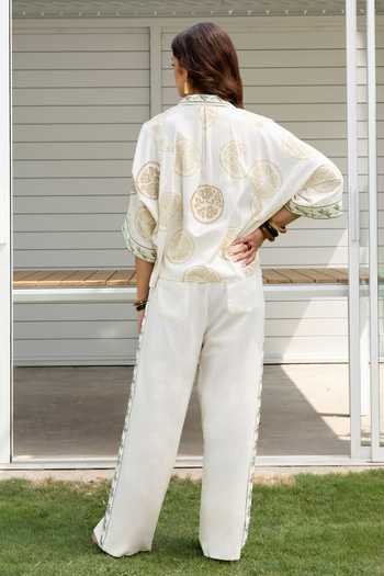 Akashi Clothing Printed Boxy Shirt & Pant Set 