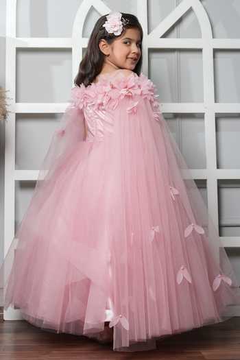 Jingle Bells Flower Embroidered Gown 