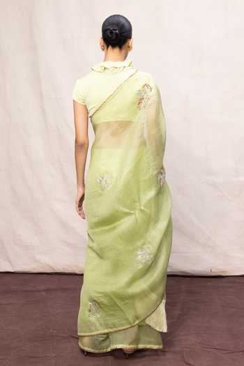 Ekaya Banaras Handwoven Saree With Running Blouse