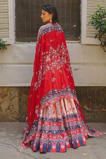 Aditi Gupta Bandhani Print Lehenga Set
