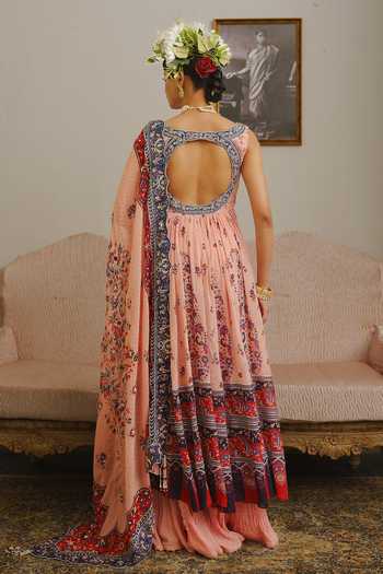 Aditi Gupta Floral Print Anarkali Sharara Set
