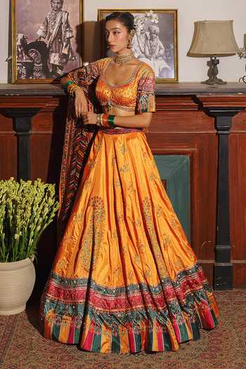 Aditi Gupta Bandhani Print Lehenga Set