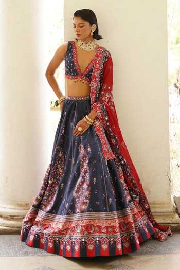 Aditi Gupta Paisley Print Lehenga Blouse Set