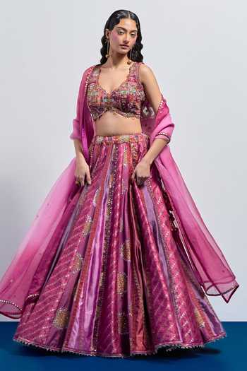 Aum By Asit And Ashima Leheriya Print Lehenga Set 