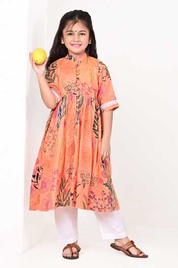 THE COTTON STAPLE Floral Print Kurta Set 