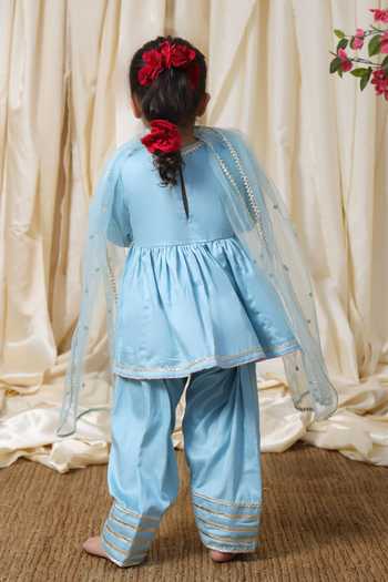 FAYON KIDS Gota Embroidered Kurta Set