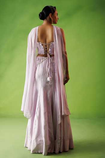 Kisakshi Jaipur Embroidered Corset Skirt Set 