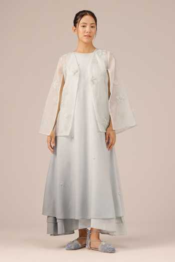 OurDve Wave Kiss Organza Jacket 