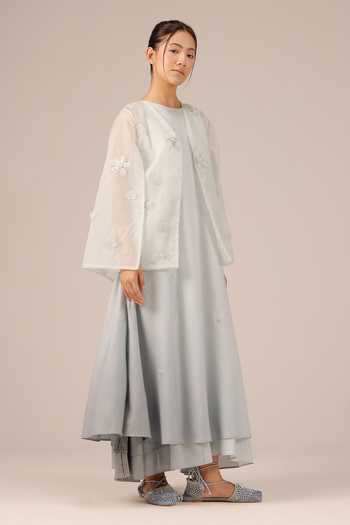 OurDve Wave Kiss Organza Jacket 