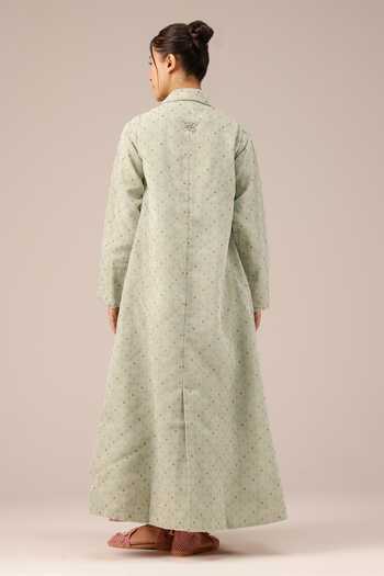 OurDve Merry Berry Organza Full-Length Jacket 