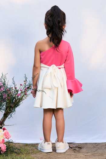 Pnk Isha Arora (Pink) The Dream Doll One Shoulder Dress 
