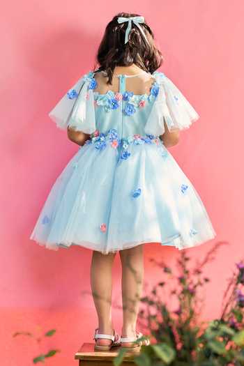 Pnk Isha Arora (Pink) Flower Shower On My Birthday Dress 